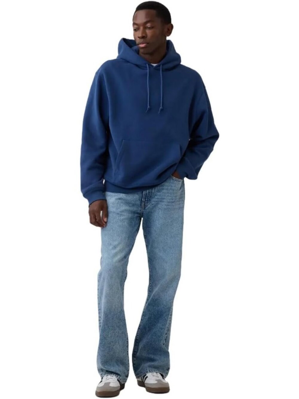 Men's Relaxed Bootcut Denim Jeans - Classic Fit, Versatile Style, Comfortable